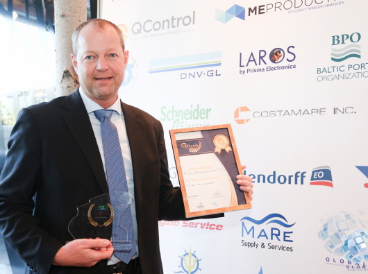 슈나이더일렉트릭가 '국제 친환경 선박 및 해양 테크놀로지 서밋'에서 ‘가장 효율적인 선박 솔루션상’을 수상했다.