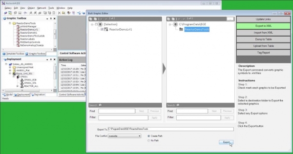 슈나이더일렉트릭 에코스트럭처 폭스보로 DCS 제어 소프트웨어 7.1 구동 화면