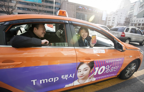 SK텔레콤이 새롭게 리뉴얼한 택시 호출 서비스인 '티맵 택시'가 빠르게 시장에 안착하고 있다.