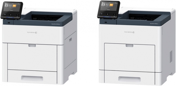 후지제록스 A4 컬러 레이저 프린터 DocuPrint CP555d(왼쪽), 후지제록스 A4 흑백 프린터 DocuPrint P505d