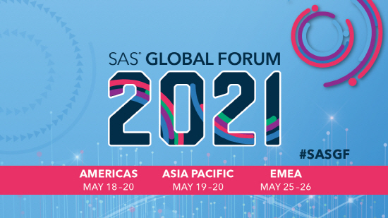SAS는 19일부터 20일까지 온라인으로 'SAS 글로벌 포럼 2021'을 개최한다.