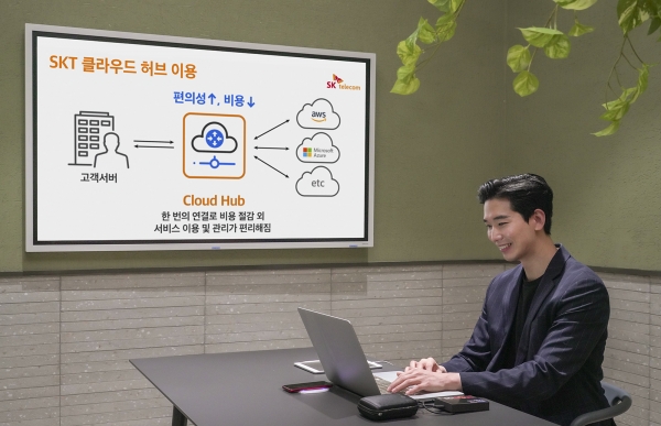 SK텔레콤이 구독형 클라우드 전용 네트워크 서비스 ‘SKT 클라우드 허브(SKT Cloud Hub)’를 출시했다.