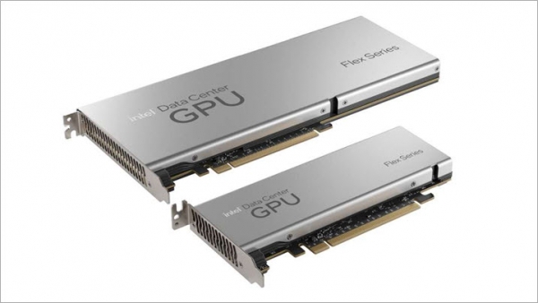 인텔 데이터센터용 GPU 플렉스 시리즈 170(상단) 및 140