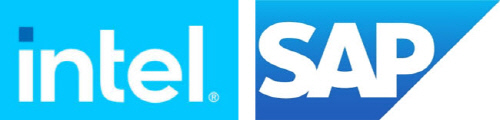 인텔(왼쪽)과 SAP 로고
