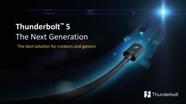 인텔은 차세대 '썬더볼트5' 기술을 발표했다.