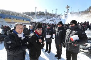 KT 황창규 회장, 평창동계올림픽 준비현장 격려방문