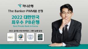 하나은행, 더뱅커·PWM誌 선정 '2022 대한민국 최우수 PB은행상' 수상