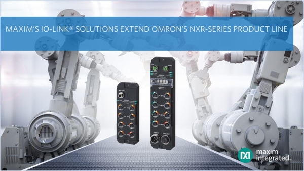 맥심은 오므론 NXR 시리즈에 IO 링크 솔루션을 제공한다.