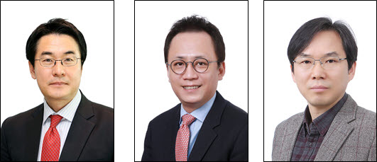 (왼쪽부터) LG CNS CAO 김홍근 부사장, LG CNS 스마트F&C사업부장 조형철 전무, LG CNS 스마트물류전략 컨설팅담당 이말술 전무(수석연구위원)