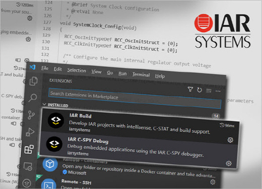 AR시스템즈는 비주얼 스튜디오 코드로 작업하는 임베디드 개발자를 위한 추가 지원을 제공한다.