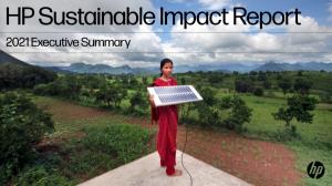 HP, 2021 지속가능한 영향 보고서 발표